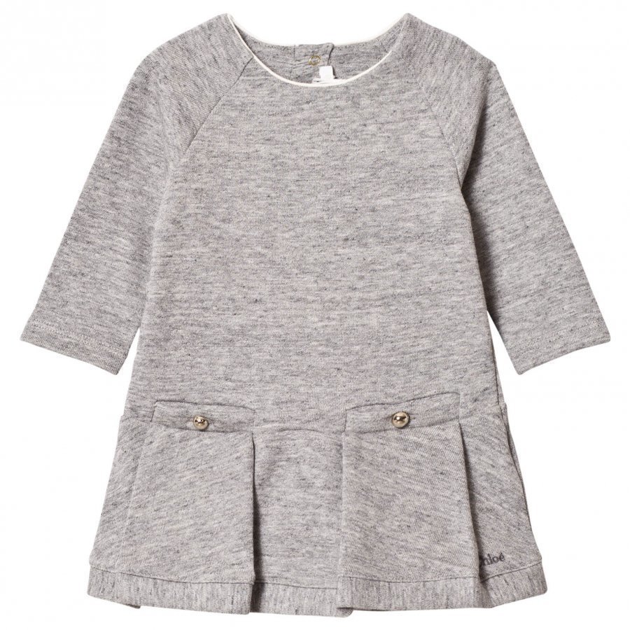 Chloé Grey Marl Sweater Dress Mekko