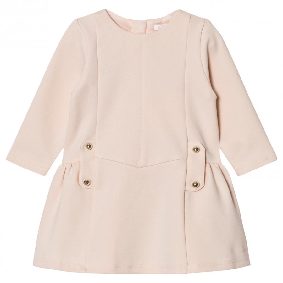 Chloé Milano Dress With Branded Hardware Pale Pink Juhlamekko