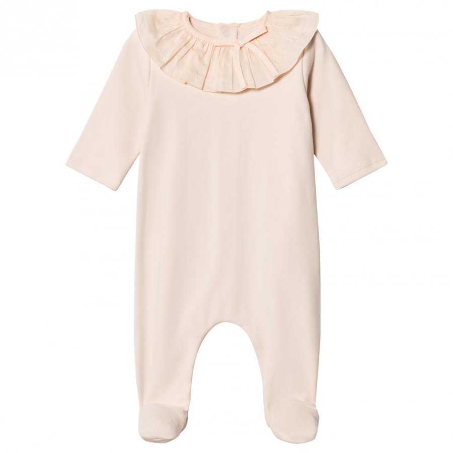 Chloé Pink Footed Baby Body Ruffle Collar Body