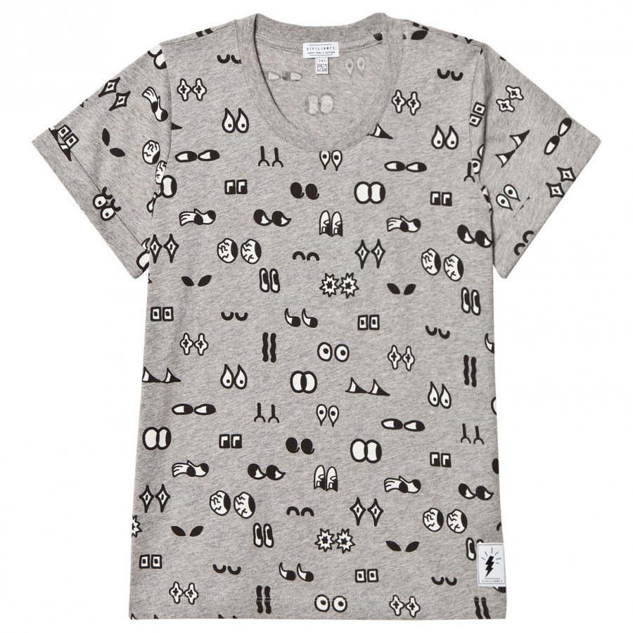 Civiliants Allover Print Tee Grey T-Paita