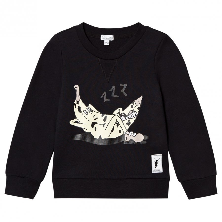 Civiliants Banana Print Sweater Black Oloasun Paita