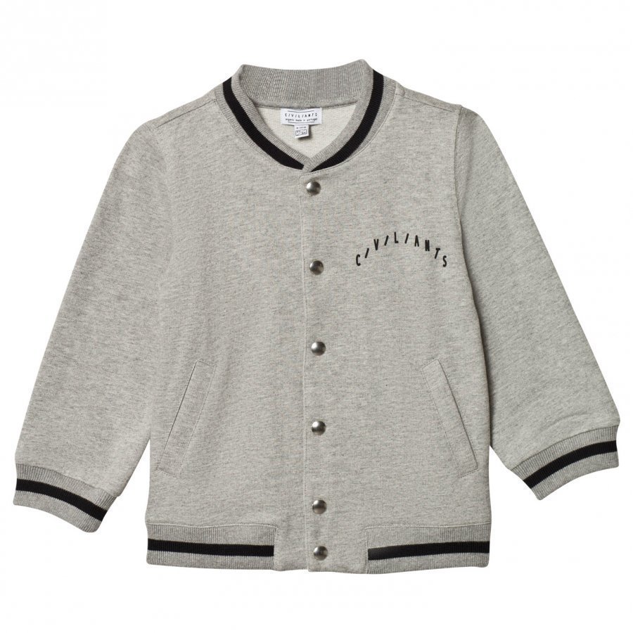 Civiliants Baseball Jacket Grey Melange College Takki