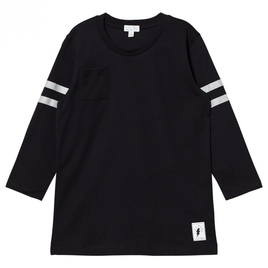 Civiliants Baseball T-Shirt Black T-Paita