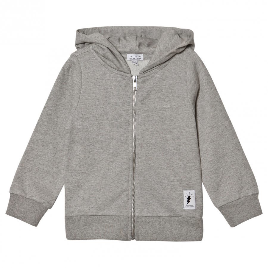 Civiliants Flash Print Zip Hoodie Grey Huppari