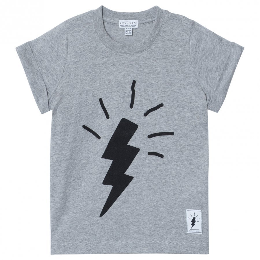 Civiliants Flash Tee Grey Melange T-Paita