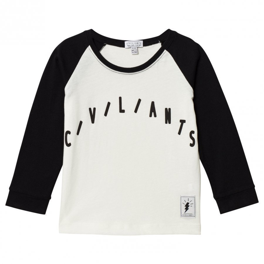 Civiliants Raglan Ls Tee Offwhite T-Paita