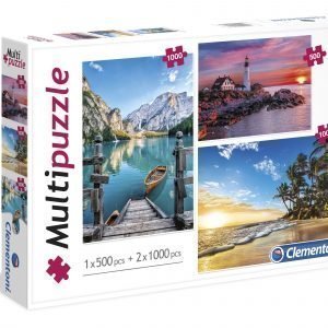 Clementoni Multipuzzle Maisemapalapelit 3 Kpl