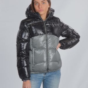 Colmar Ultra Glossy Colourblock Down Jacket Takki Musta