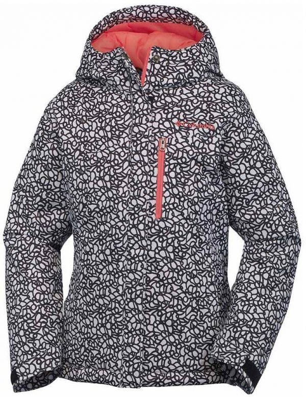 Columbia Alp Free Fall Girls Jacket Takki Mustavalkoinen