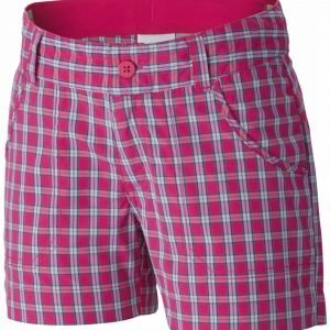 Columbia Silver Ridge Iii Girls Plaid Short Shortsit Pink