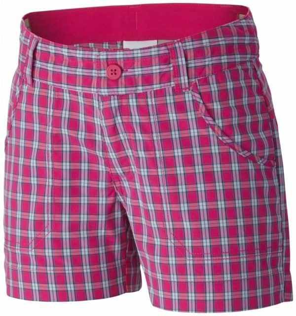 Columbia Silver Ridge Iii Girls Plaid Short Shortsit Pink