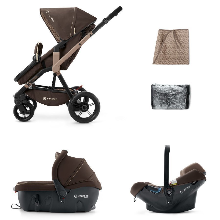 Concord Wanderer Travel Set Chocolate Brown