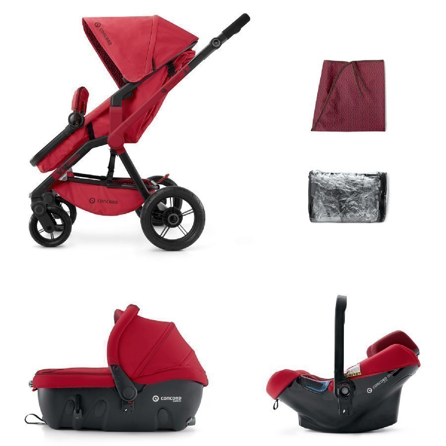 Concord Wanderer Travel Set Ruby Red