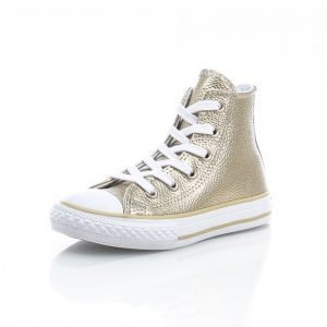 Converse All Star Metallic Kid Korkeavartiset Tennarit Kulta