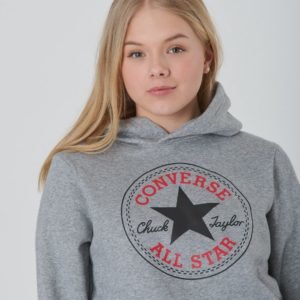 Converse Fleece Chuck Patch Hoodie Huppari Harmaa