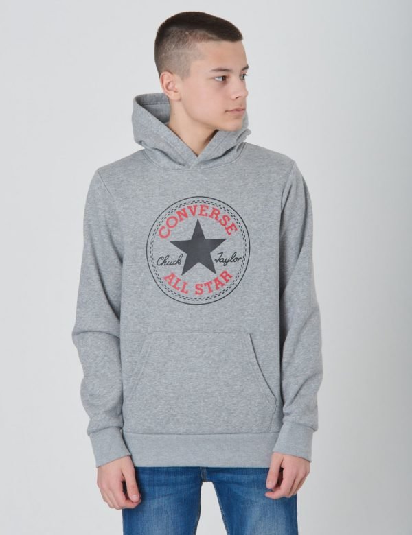 Converse Fleece Chuck Patch Hoodie Huppari Harmaa