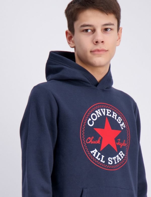 Converse Fleece Chuck Patch Hoodie Huppari Sininen