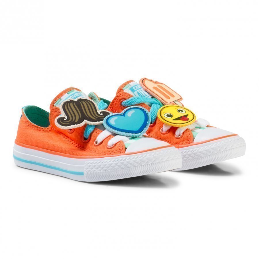 Converse Orange Chuck Taylor All Star Emoji Energy Loophole Trainers Lenkkarit