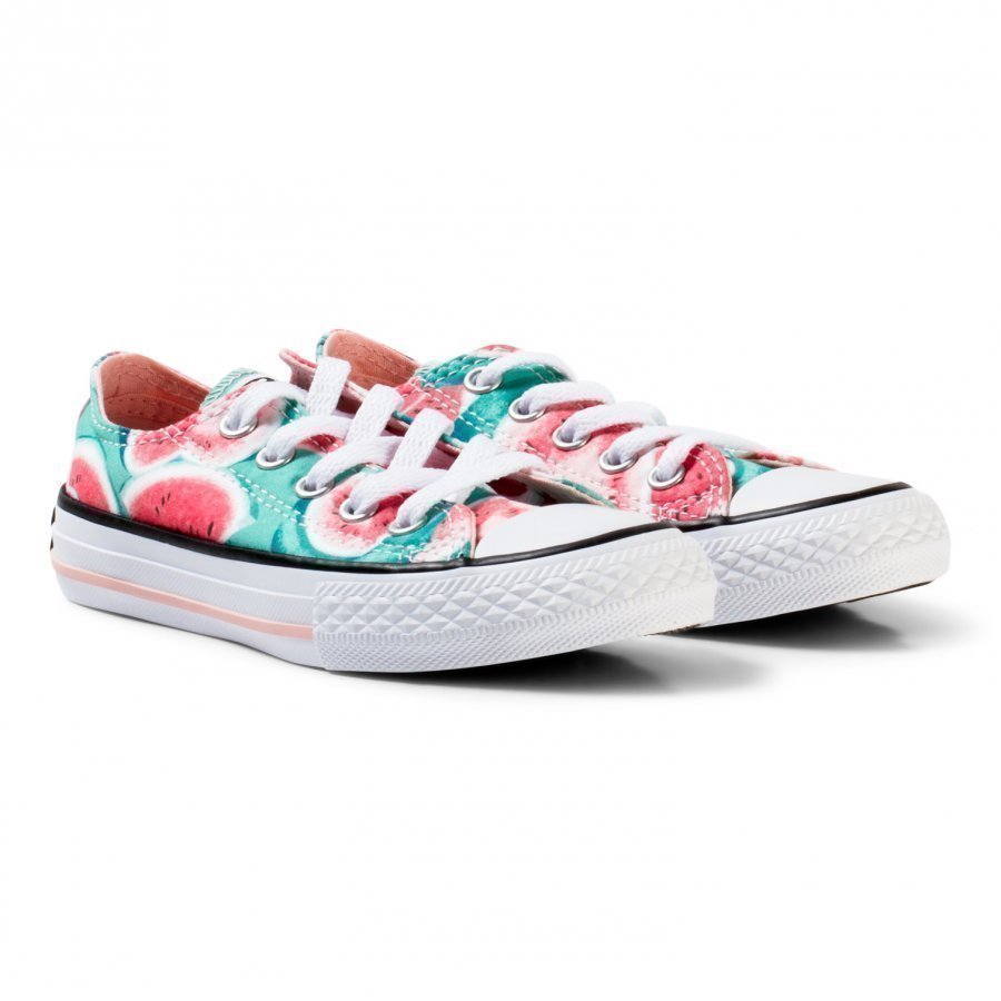 Converse Pink Watermelon Print Chuck Taylor Ox Trainers Lenkkarit