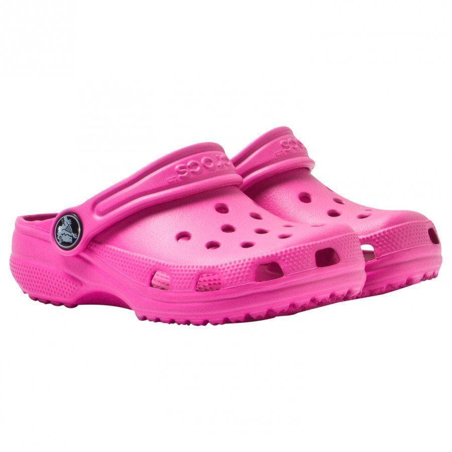 Crocs Classic Kids Neon Magenta Slip On Sandaalit