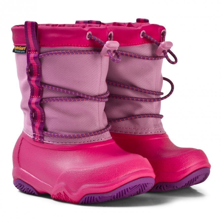 Crocs Swift Water Waterproof Boot K Party Pink/Candy Pink Kumisaappaat