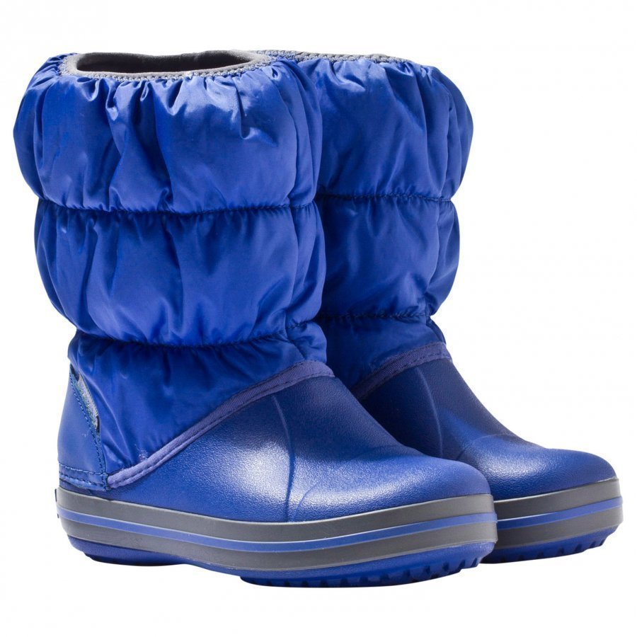 Crocs Winter Puff Boot Kids Cerulean Blue/Light Grey Talvisaappaat