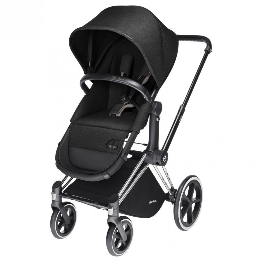 Cybex Priam 2-In-1 Seat Platinum Line Happy Black Yhdistelmävaunut