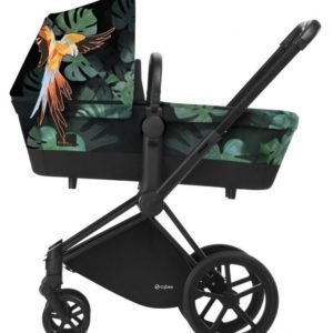 Cybex Priam Lastenvaunut Runko All Terrain Matt Black/Birds of Paradise