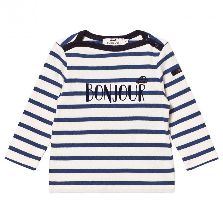 Cyrillus Blue/White Stripe Long Sleeve Tee Pitkähihainen T-Paita