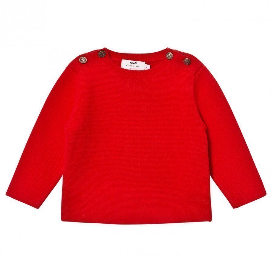 Cyrillus Nautical Sweater Red Paita