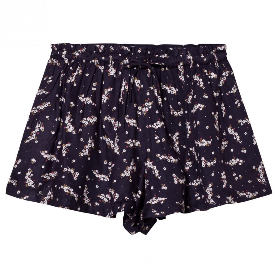 Cyrillus Navy Floral Print Shorts Shortsit