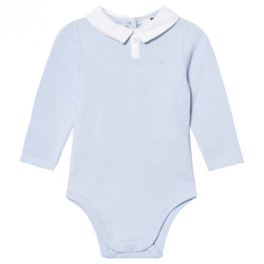 Cyrillus Pale Blue Long Sleeve Baby Body