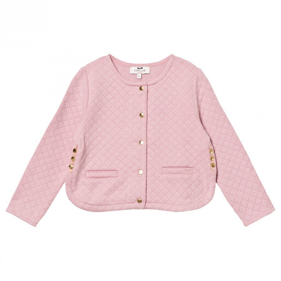 Cyrillus Pale Pink Quilted Cardigan Tikkitakki