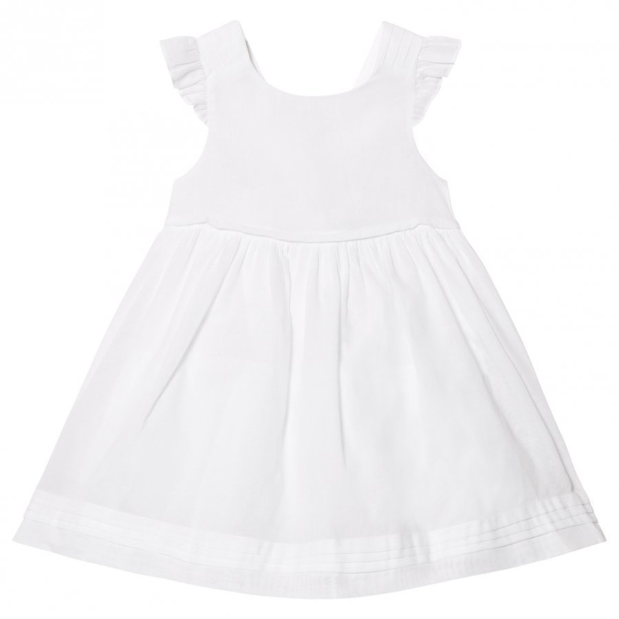 Cyrillus White Frill Sleeve Dress Mekko