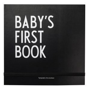 Design Letters Baby's First Book Kirja Musta