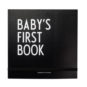 Design Letters Baby's First Book Kirja Musta