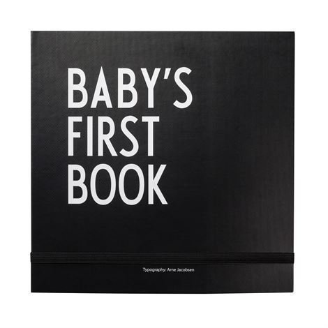 Design Letters Baby's First Book Kirja Musta