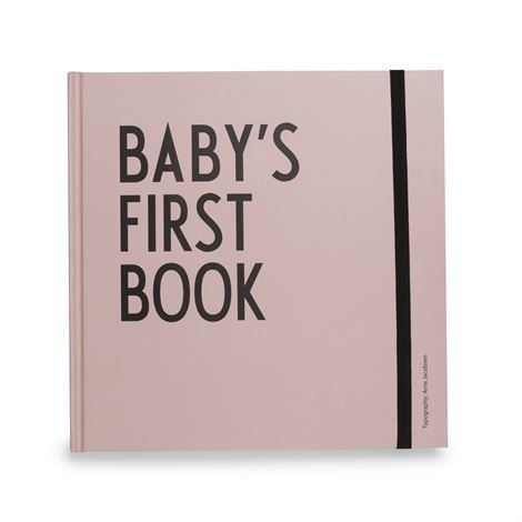 Design Letters Baby's First Book Kirja Vaaleanpunainen