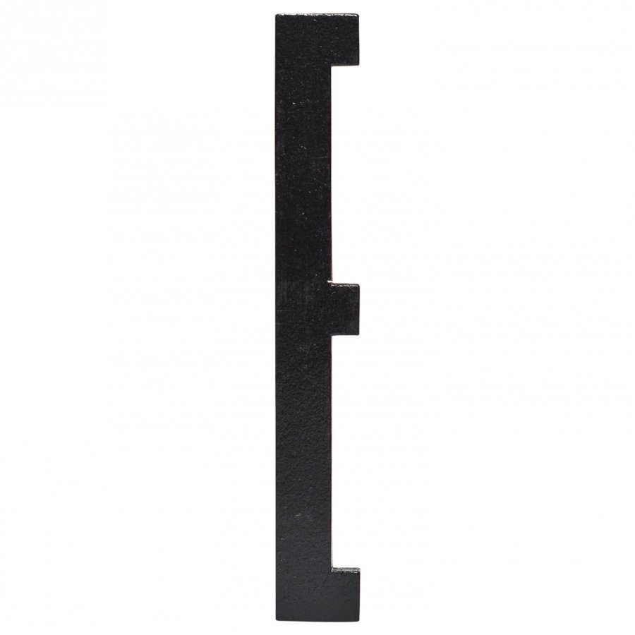 Design Letters Black Wooden Letters E Seinätarra