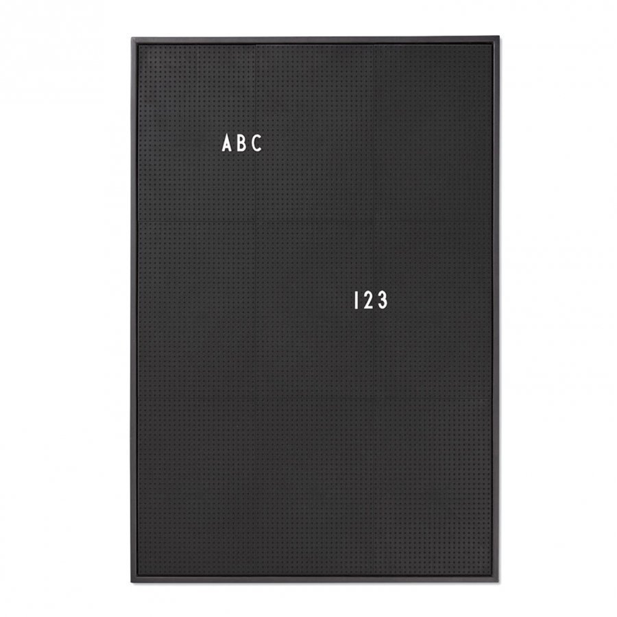 Design Letters Message Board A2 Black Seinätarra