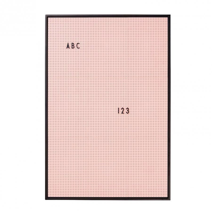 Design Letters Message Board A2 Pink Seinätarra