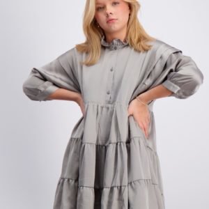 Designers Remix Girls Lauren Layered Dress Mekko Harmaa