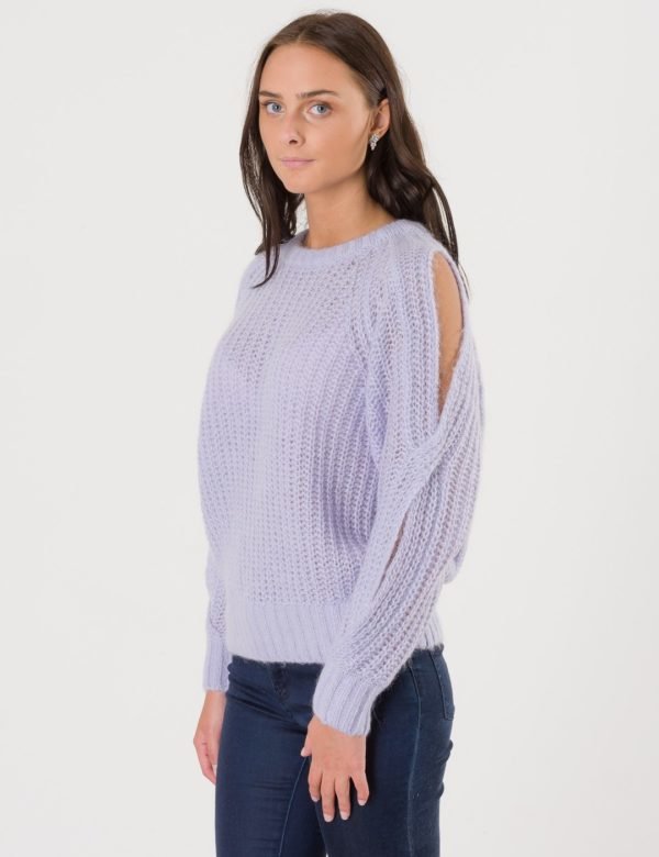 Designers Remix Girls Vicki Off Shoulder Sweater Neule Violetti