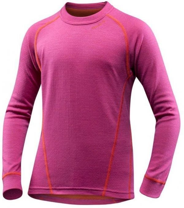 Devold Active Kid Shirt Kerrastopaita Fuksia