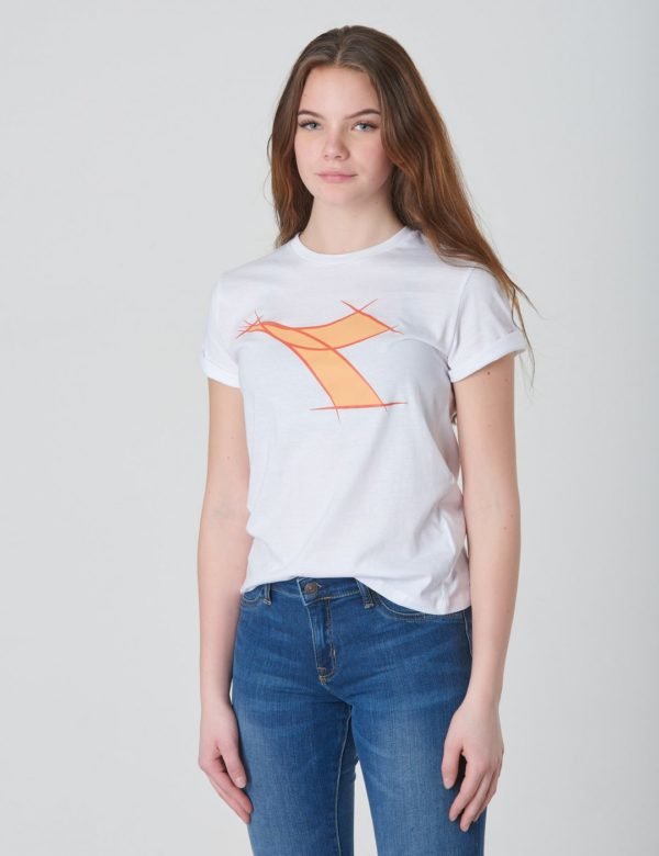 Diadora Ss T Shirt Fre T-Paita Valkoinen