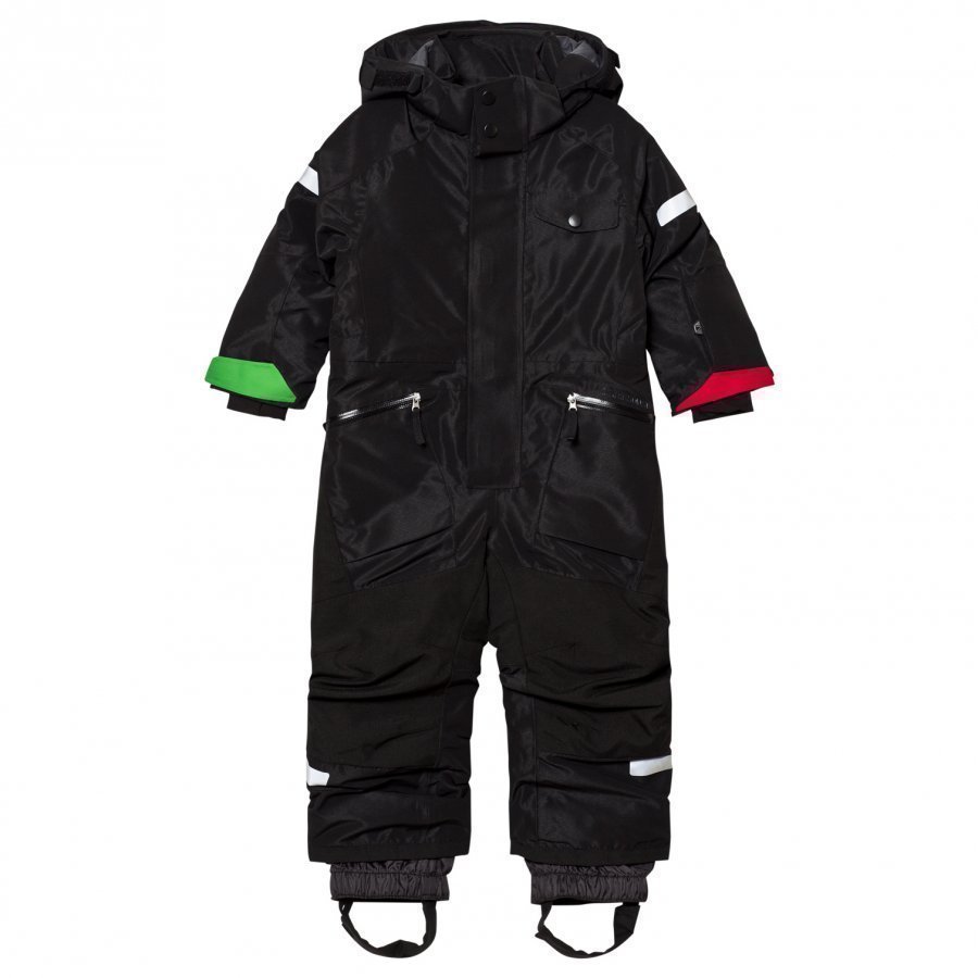 Didriksons Ale Kids Coverall Black Toppahaalari