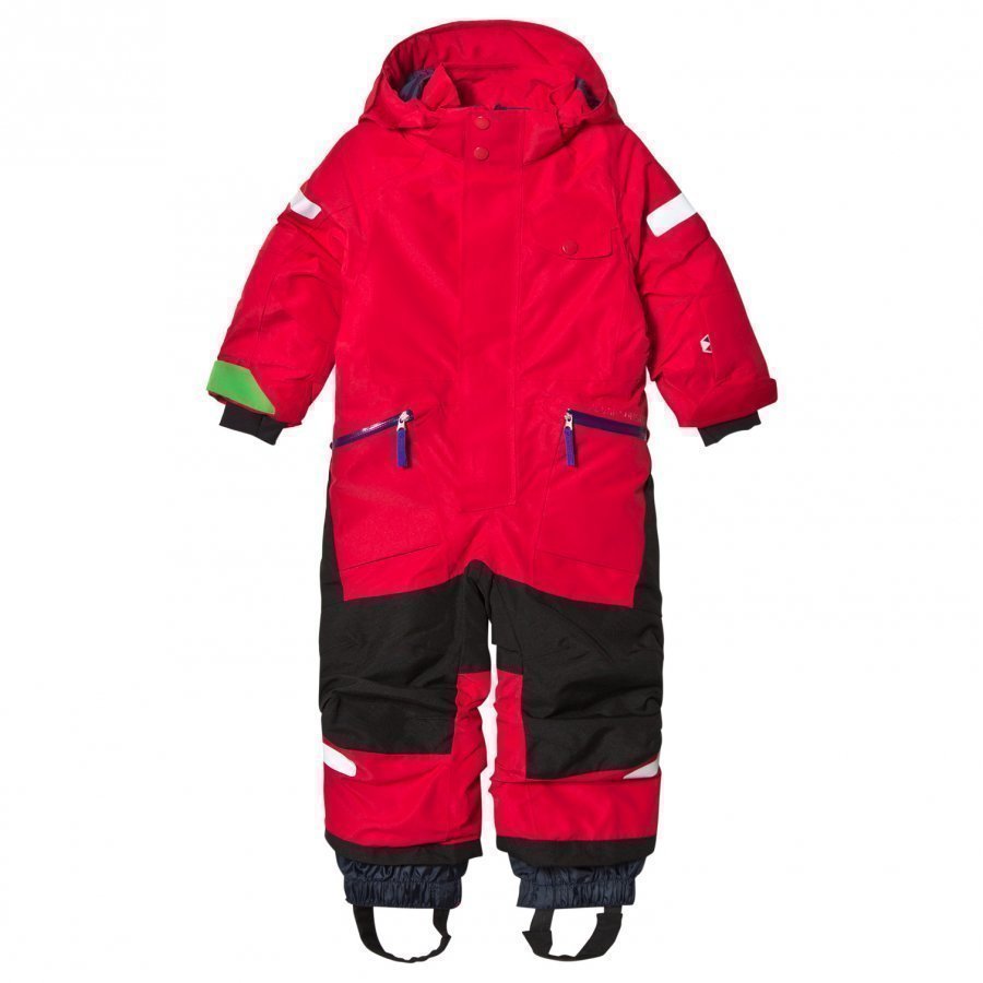 Didriksons Ale Kids Coverall Red Toppahaalari