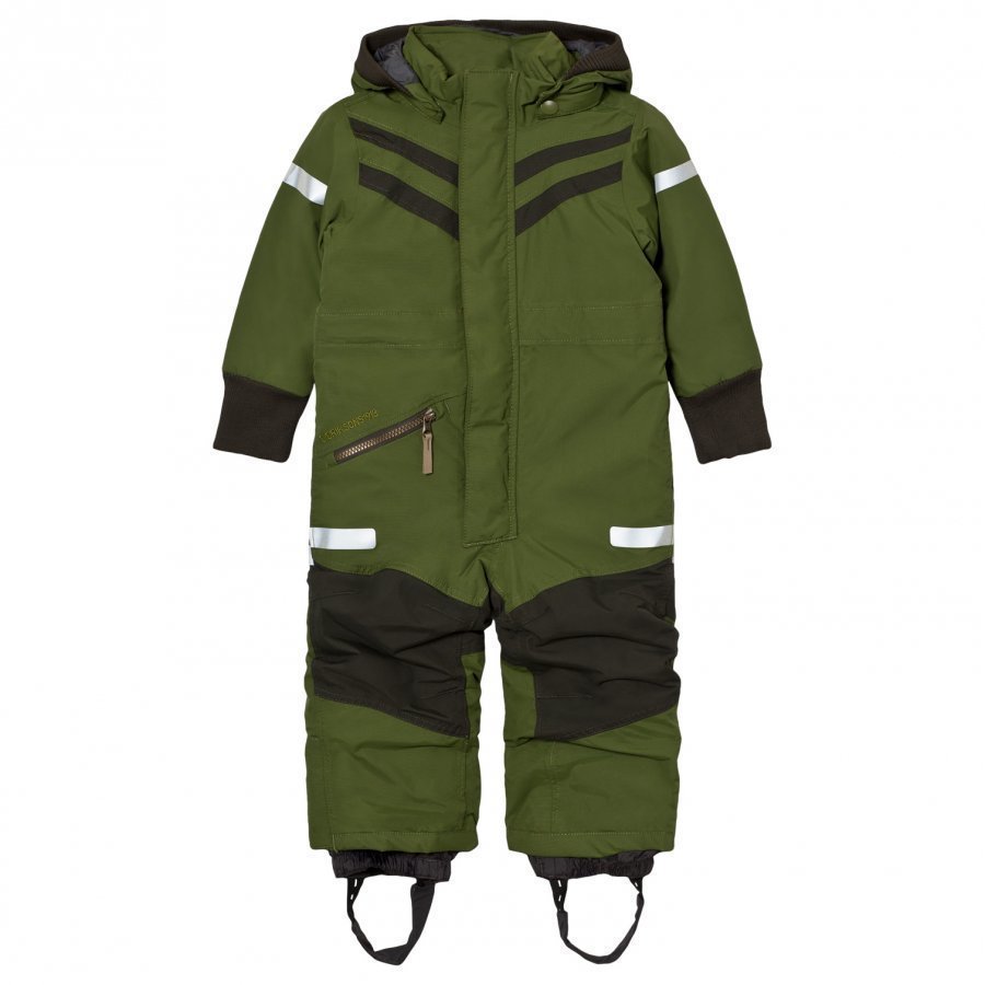 Didriksons Bark Kids Coverall Turtle Green Toppahaalari