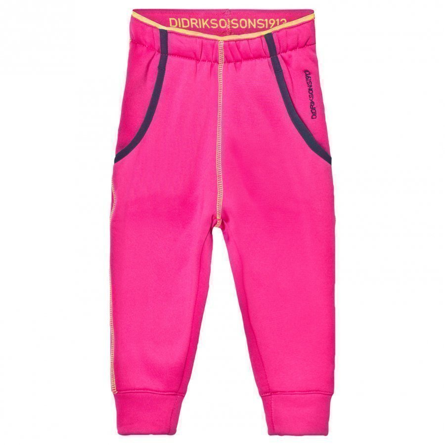 Didriksons Bawal Kids Softshell Pants Fuchsia Fleece Housut