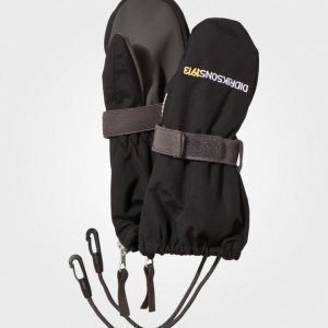 Didriksons Biggles Zip Mittens Black Rukkaset